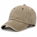 Baseballkappe Einheitsgröße aus Twill Beige verstellbar im klassischen Stil