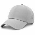 Basecap Einheitsgröße Hellgrau Textil atmungsaktiv mit gebogenem Schirm