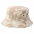 Bucket-Hut Einheitsgröße aus Textil in Beige mit Ösen